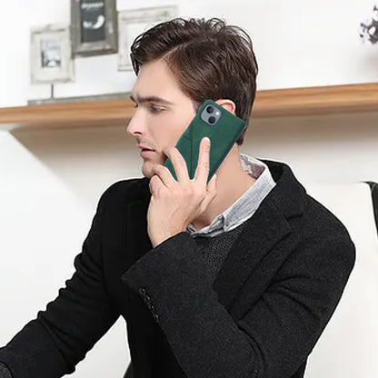 YB Imprinting Series-1 for iPhone 15 Plus Leather Wallet Stand Phone Case Imprinted Shell with Hand Strap