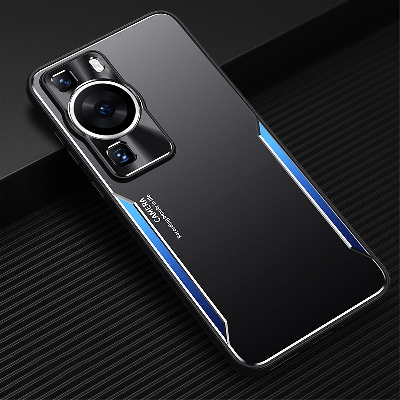 For Huawei P60 Shockproof Phone Case Aluminium Alloy+TPU Anti-scratch Cover
