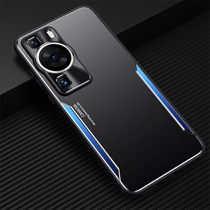 For Huawei P60 Shockproof Phone Case Aluminium Alloy+TPU Anti-scratch Cover