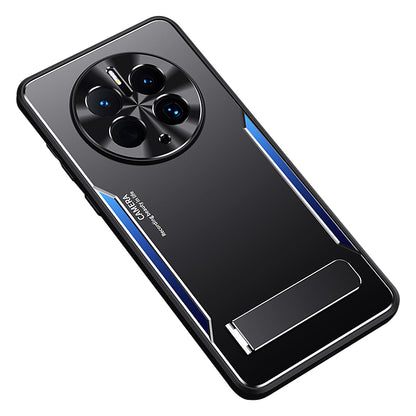 For Huawei Mate 50 Pro 4G TPU+Aluminium Alloy Kickstand Phone Case Shockproof Back Cover
