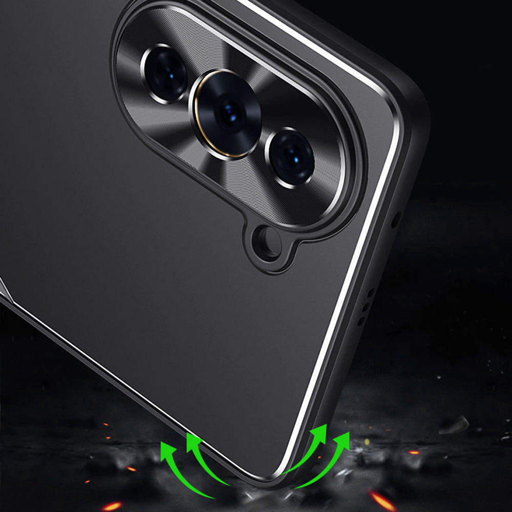 For Huawei nova 10 Pro 4G Aluminium Alloy+TPU Phone Cover Drop-proof Back Case
