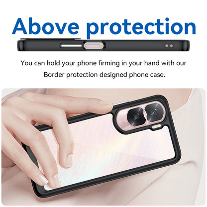 For Honor 90 Lite 5G / X50i 5G TPU+Acrylic Mobile Phone Back Cover Clear Protective Shockproof Case