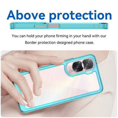 For Honor 90 Lite 5G / X50i 5G TPU+Acrylic Mobile Phone Back Cover Clear Protective Shockproof Case
