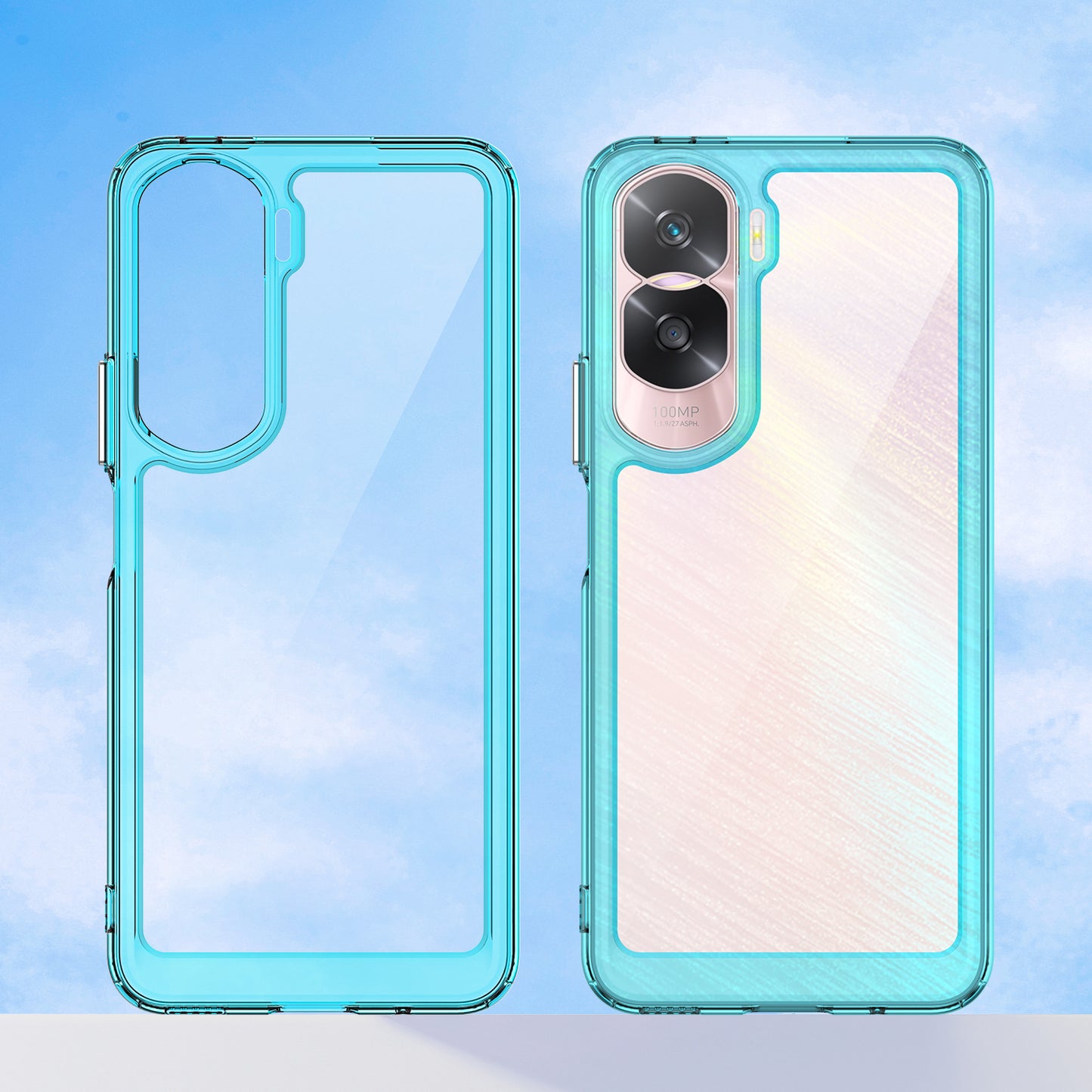 For Honor 90 Lite 5G / X50i 5G TPU+Acrylic Mobile Phone Back Cover Clear Protective Shockproof Case