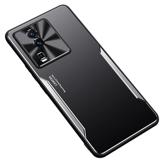 For vivo iQOO Neo7 5G Slim Phone Case Aluminum Alloy + TPU Case Shockproof Anti-Scratch Phone Cover