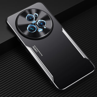 For Honor Magic5 Pro Slim-fit Smartphone Shell Aluminum Alloy + TPU Mobile Phone Case