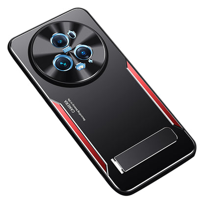 For Honor Magic5 Pro Shockproof Phone Cover Kickstand TPU+Aluminium Alloy Cell Phone Shell Case