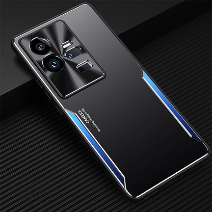 For vivo iQOO 11 Pro 5G Soft TPU + Hard Aluminium Alloy Anti-fall Cover Shockproof Phone Case