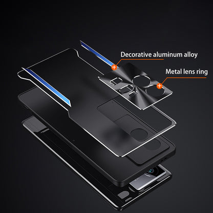 For vivo iQOO 11 Pro 5G Soft TPU + Hard Aluminium Alloy Anti-fall Cover Shockproof Phone Case