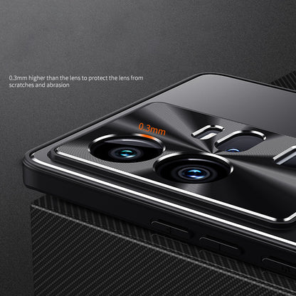 For vivo iQOO 11 Pro 5G Soft TPU + Hard Aluminium Alloy Anti-fall Cover Shockproof Phone Case