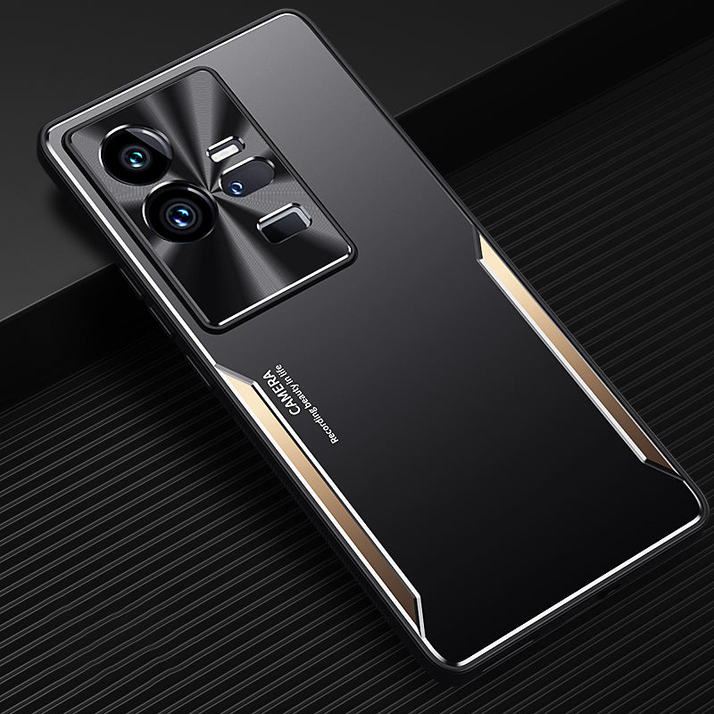 For vivo iQOO 11 Pro 5G Soft TPU + Hard Aluminium Alloy Anti-fall Cover Shockproof Phone Case