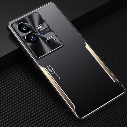 For vivo iQOO 11 Pro 5G Soft TPU + Hard Aluminium Alloy Anti-fall Cover Shockproof Phone Case