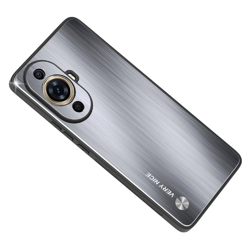 For Huawei nova 11 Aluminium Alloy+TPU Phone Case Brushed Drop-proof Cover