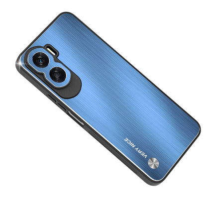 For Honor X50i 5G Aluminium Alloy + TPU Phone Case Shockproof Brushed Back Cover