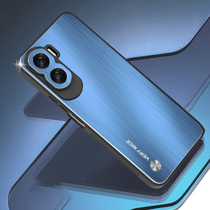 For Honor X50i 5G Aluminium Alloy + TPU Phone Case Shockproof Brushed Back Cover