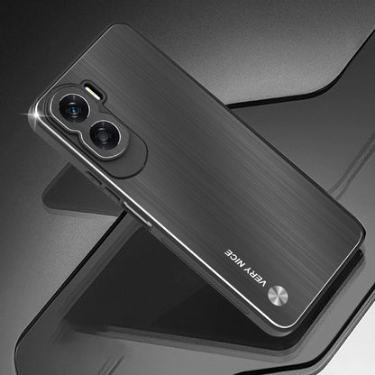 For Honor X50i 5G Aluminium Alloy + TPU Phone Case Shockproof Brushed Back Cover
