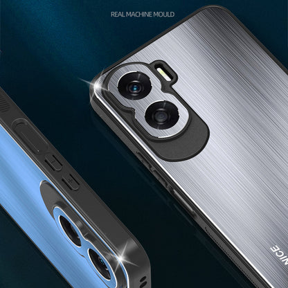 For Honor X50i 5G Aluminium Alloy + TPU Phone Case Shockproof Brushed Back Cover