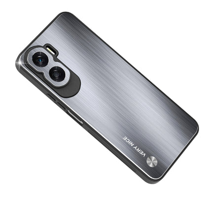 For Honor X50i 5G Aluminium Alloy + TPU Phone Case Shockproof Brushed Back Cover