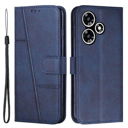 For Infinix Hot 30 Smartphone Case Anti-scratch PU Leather Magnetic Clasp Wallet Stand Cover