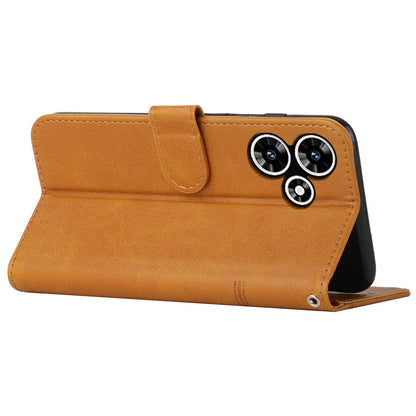 For Infinix Hot 30 Smartphone Case Anti-scratch PU Leather Magnetic Clasp Wallet Stand Cover