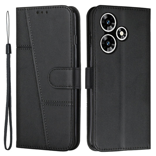 For Infinix Hot 30 Play NFC 4G Smartphone Case PU Leather Magnetic Clasp Wallet Foldable Stand Cover