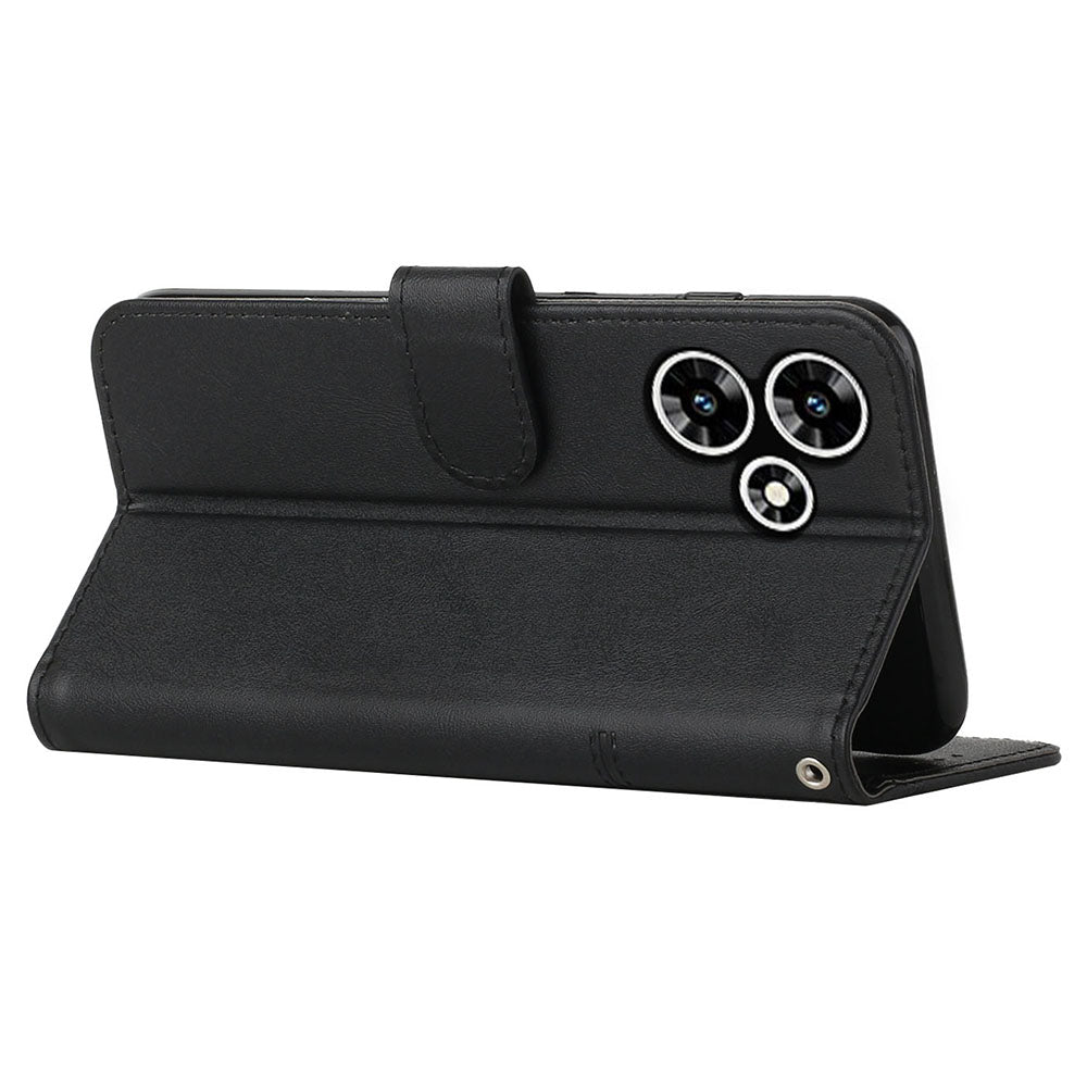 For Infinix Hot 30 Play NFC 4G Smartphone Case PU Leather Magnetic Clasp Wallet Foldable Stand Cover