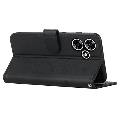 For Infinix Hot 30 Play NFC 4G Smartphone Case PU Leather Magnetic Clasp Wallet Foldable Stand Cover