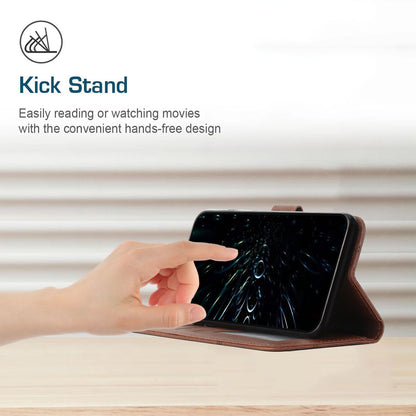 For Infinix Hot 30 Play NFC 4G Smartphone Case PU Leather Magnetic Clasp Wallet Foldable Stand Cover