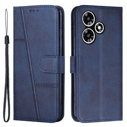 For Infinix Hot 30 Play NFC 4G Smartphone Case PU Leather Magnetic Clasp Wallet Foldable Stand Cover