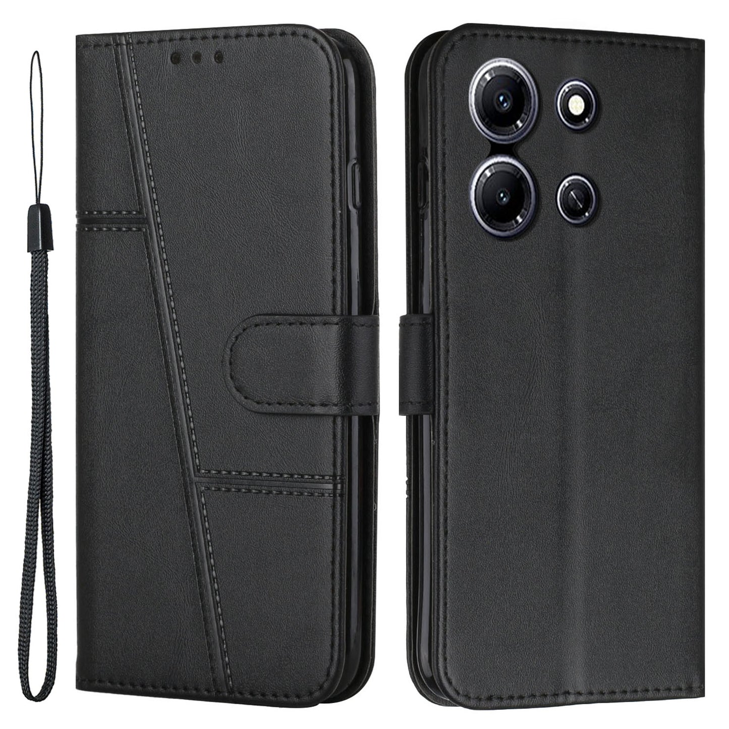 For Infinix Note 30i 4G Full Protection PU Leather Wallet Case Stand Cell Phone Cover