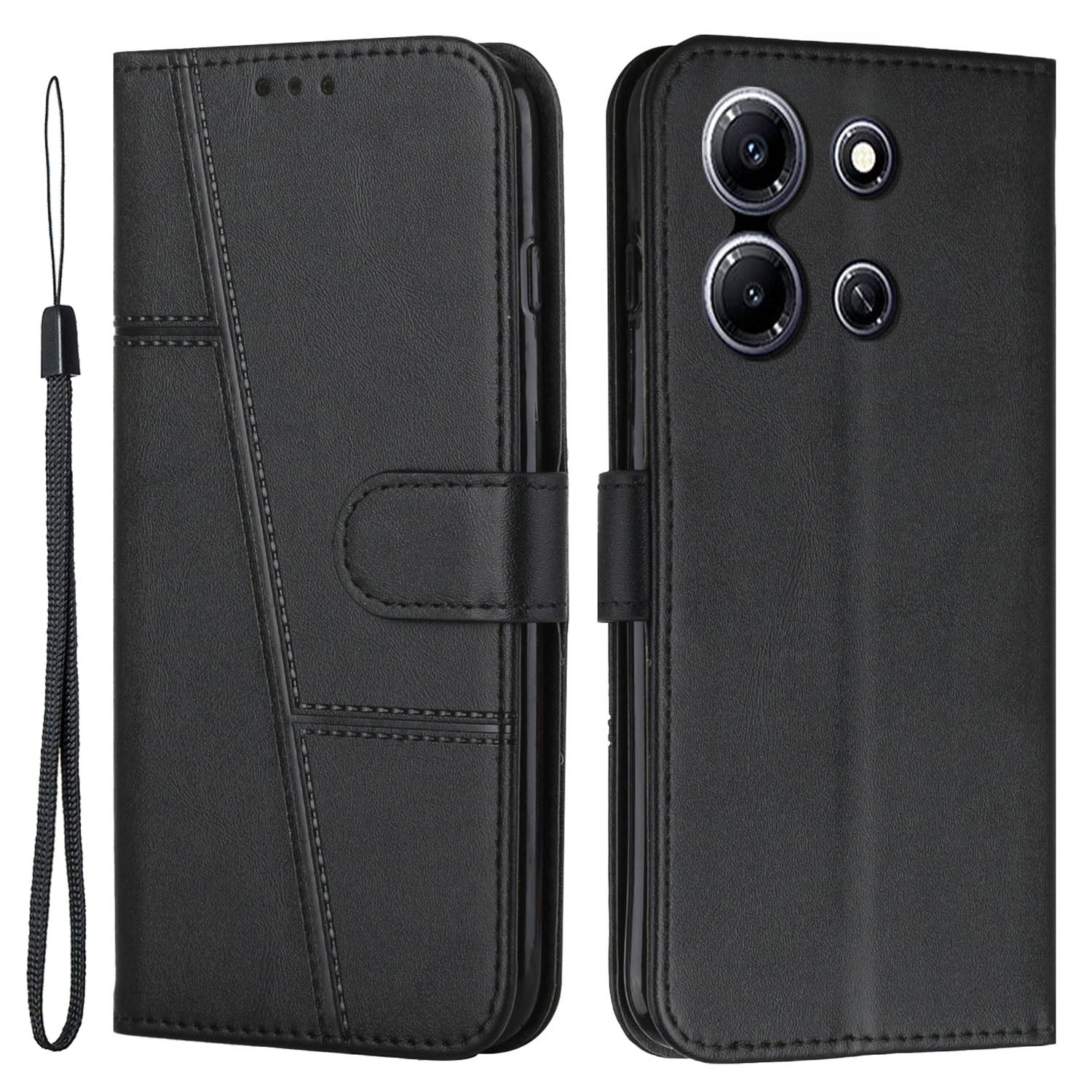For Infinix Note 30i 4G Full Protection PU Leather Wallet Case Stand Cell Phone Cover
