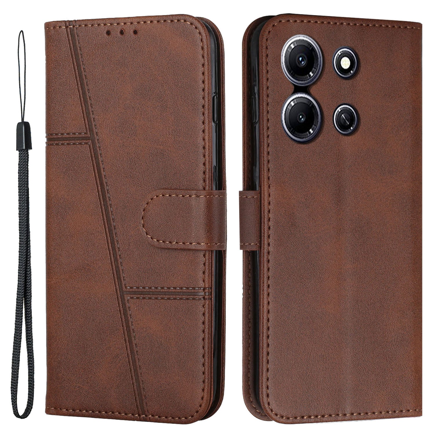 For Infinix Note 30i 4G Full Protection PU Leather Wallet Case Stand Cell Phone Cover