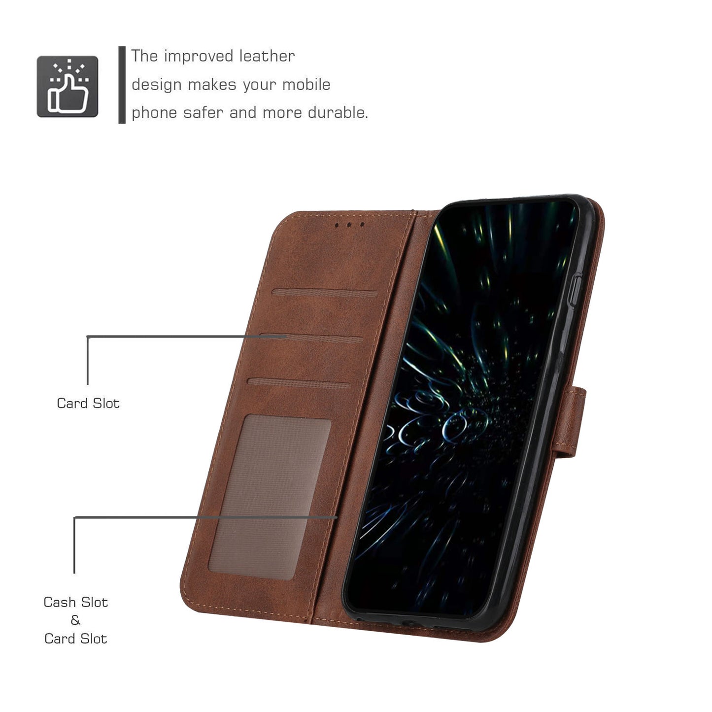 For Infinix Note 30i 4G Full Protection PU Leather Wallet Case Stand Cell Phone Cover