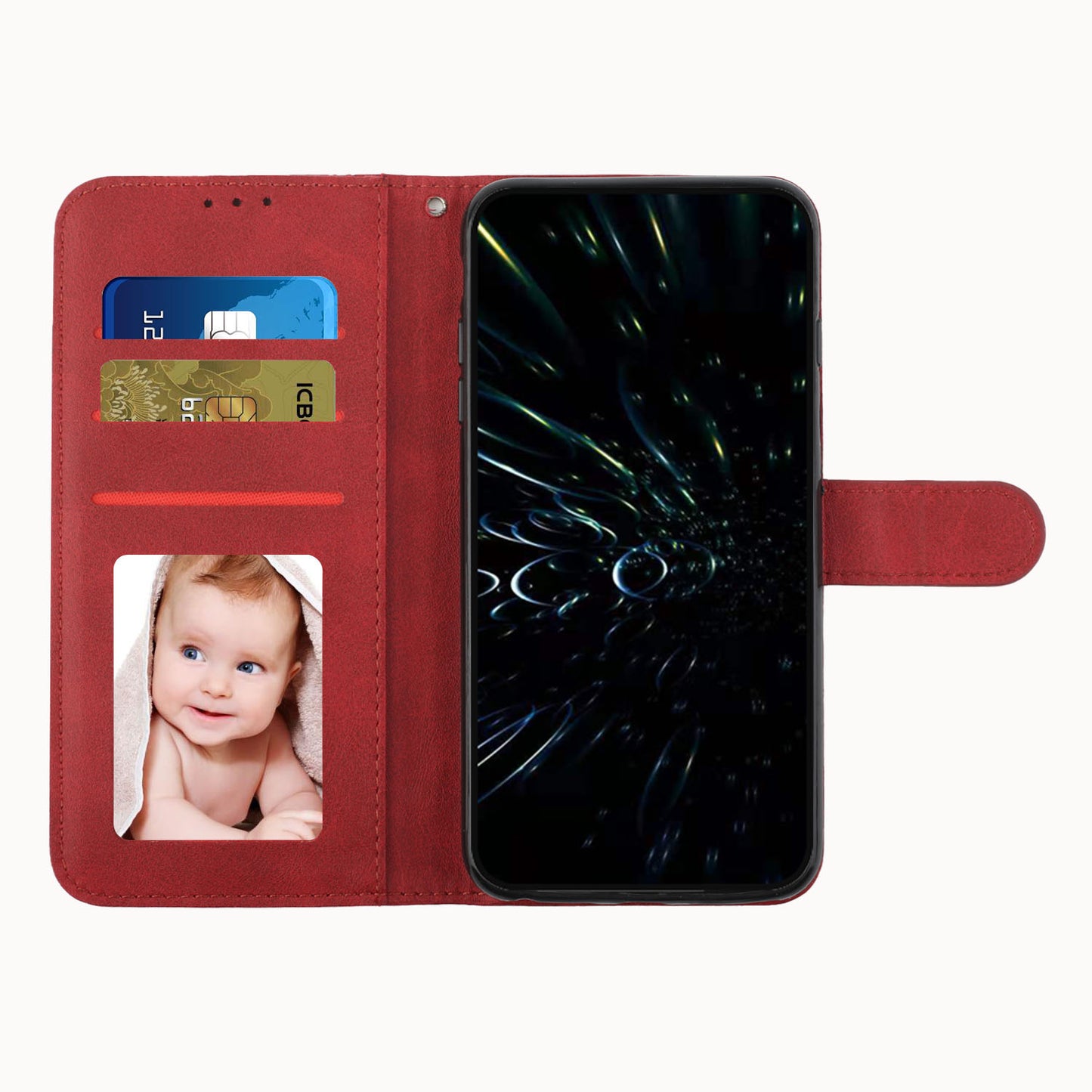 For Infinix Note 30i 4G Full Protection PU Leather Wallet Case Stand Cell Phone Cover