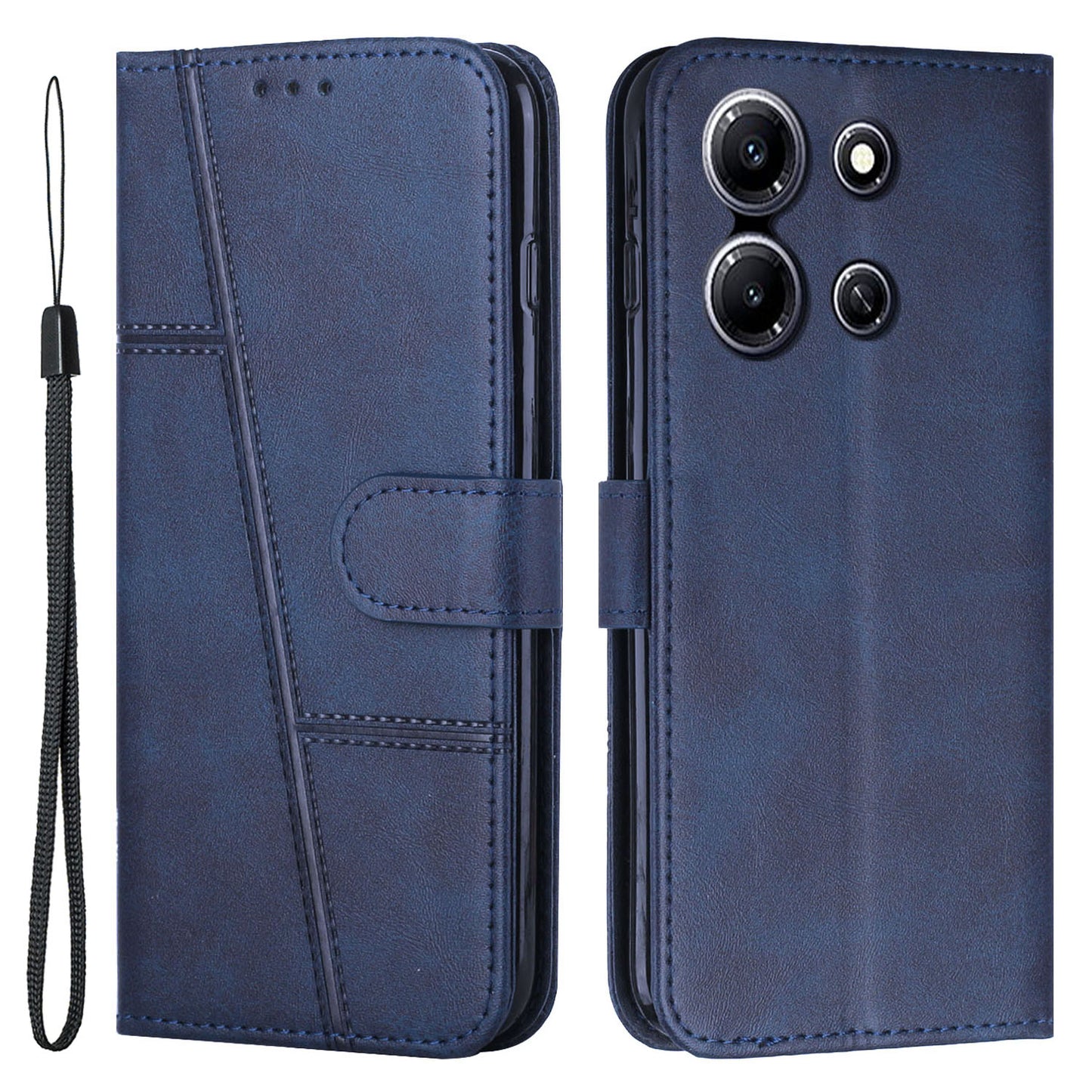 For Infinix Note 30i 4G Full Protection PU Leather Wallet Case Stand Cell Phone Cover