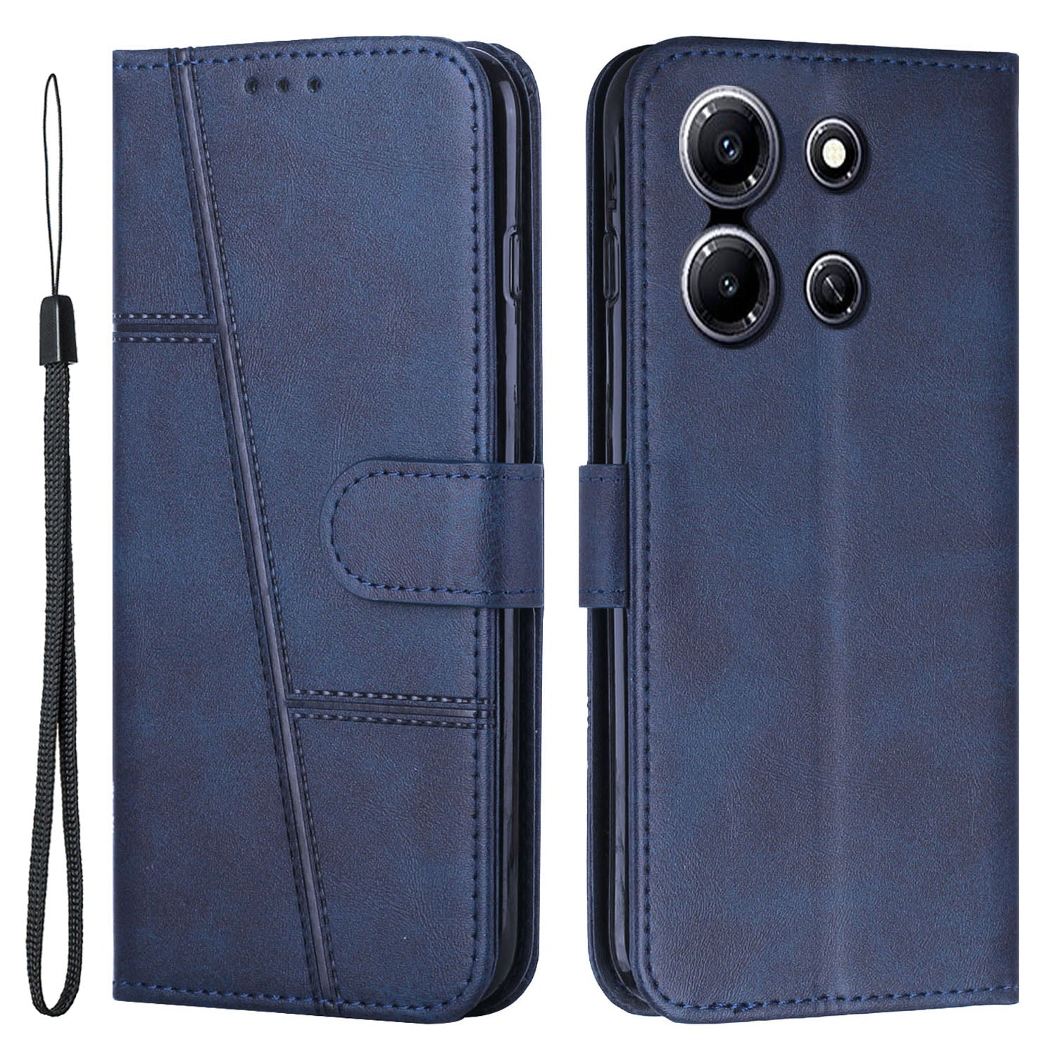 For Infinix Note 30i 4G Full Protection PU Leather Wallet Case Stand Cell Phone Cover