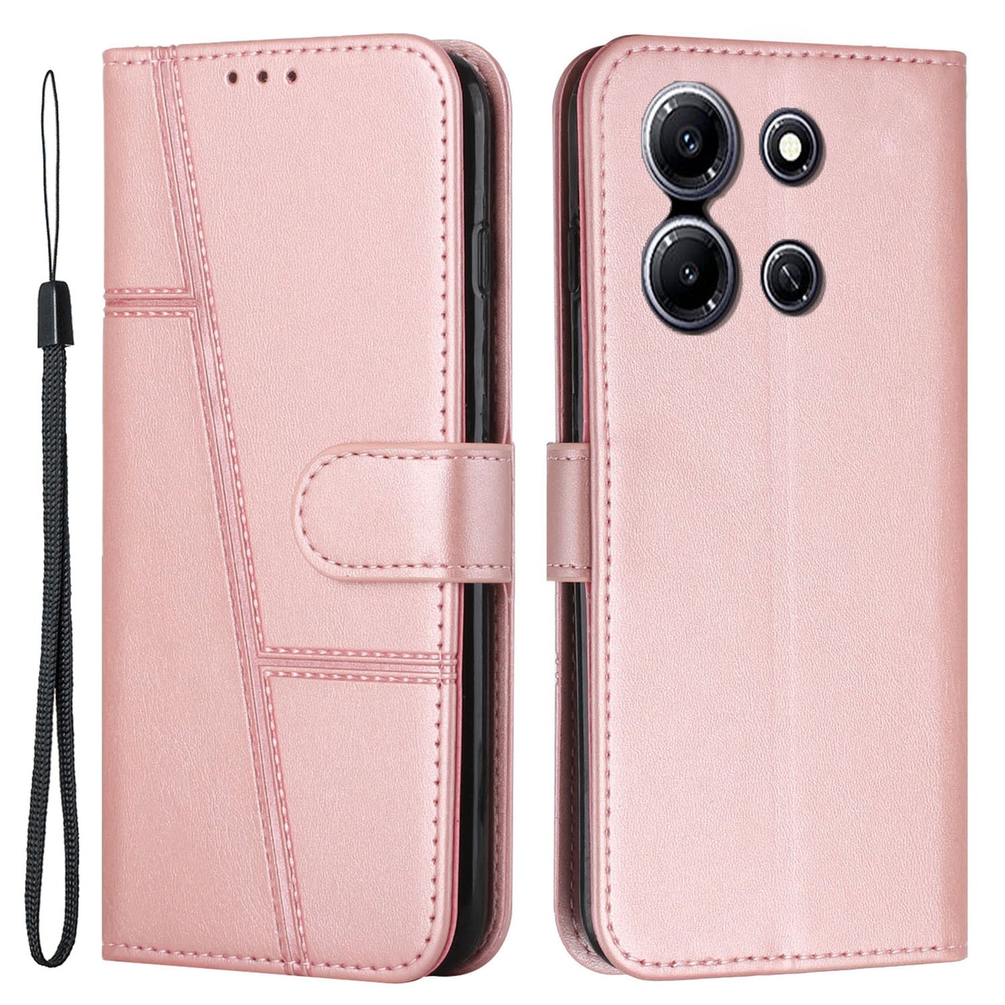 For Infinix Note 30i 4G Full Protection PU Leather Wallet Case Stand Cell Phone Cover