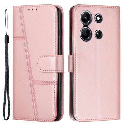 For Infinix Note 30i 4G Full Protection PU Leather Wallet Case Stand Cell Phone Cover