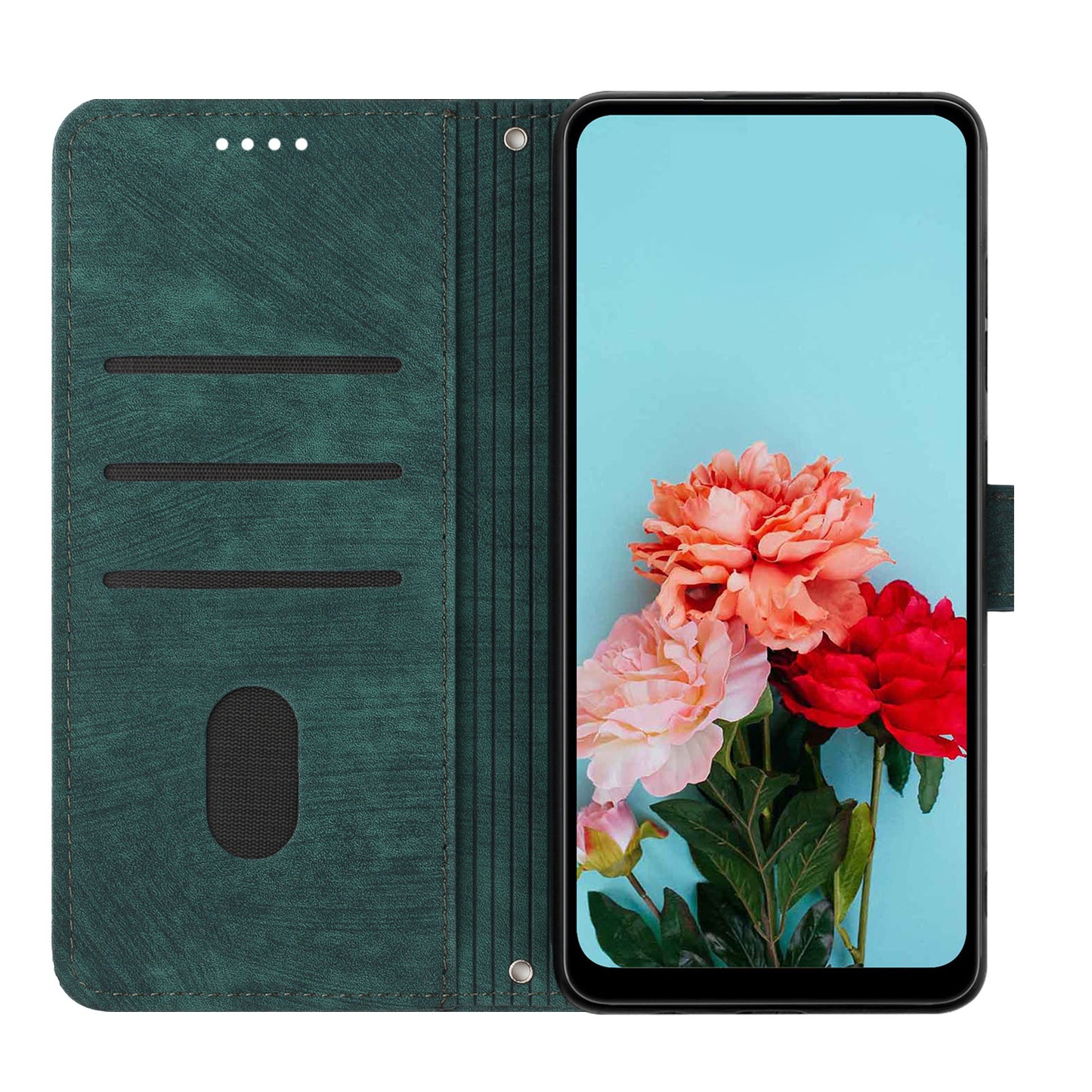 For Infinix Note 30 Pro 4G Stand PU Leather Wallet Case Skin-touch Imprinted Lines Phone Cover