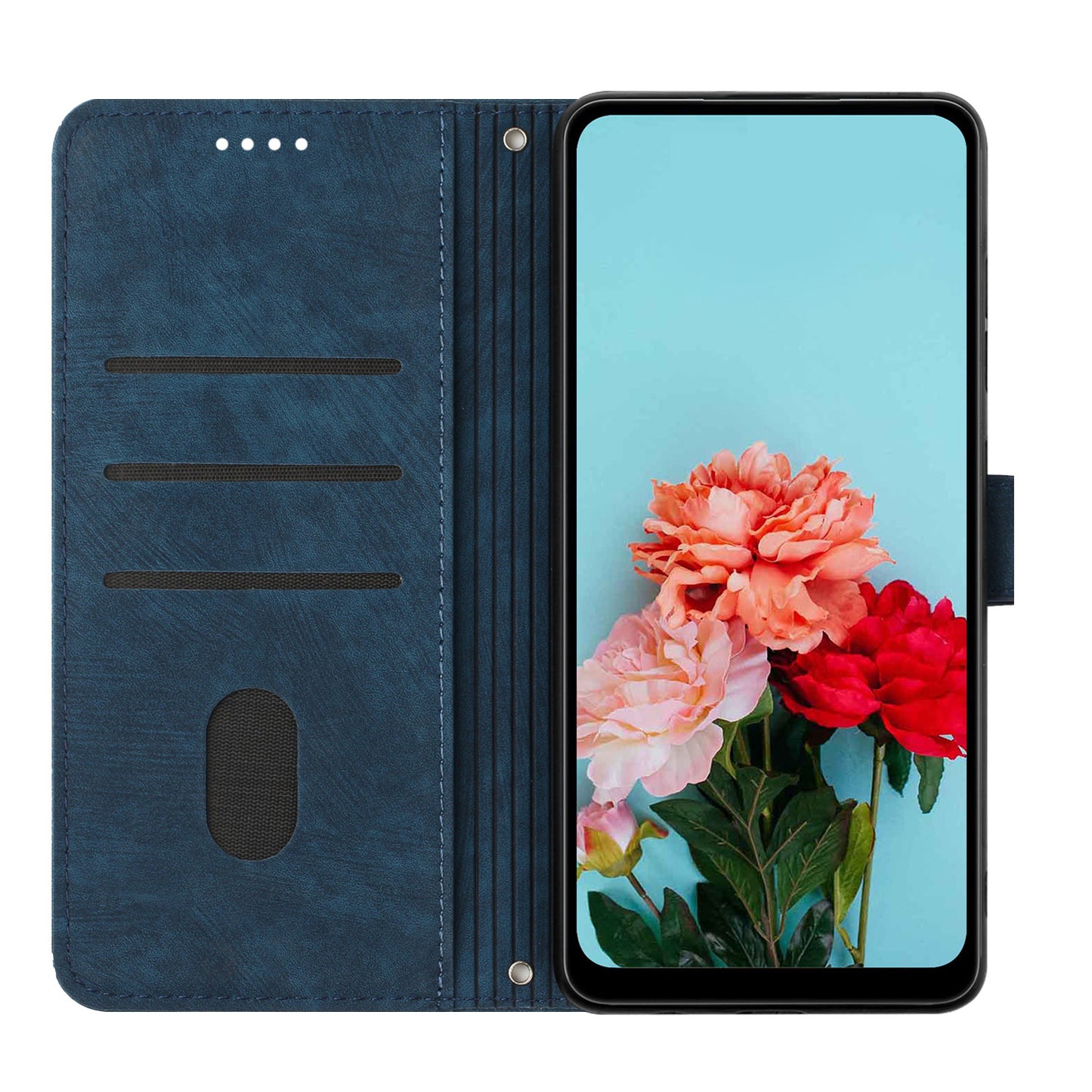 For Infinix Note 30 Pro 4G Stand PU Leather Wallet Case Skin-touch Imprinted Lines Phone Cover