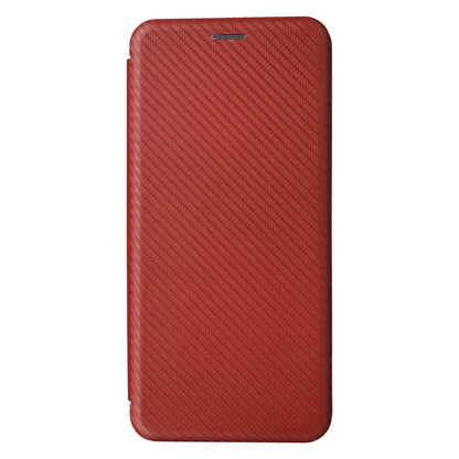 For HTC U23 Pro 5G Phone Stand Case Carbon Fiber Texture Leather Cover with Card Slot