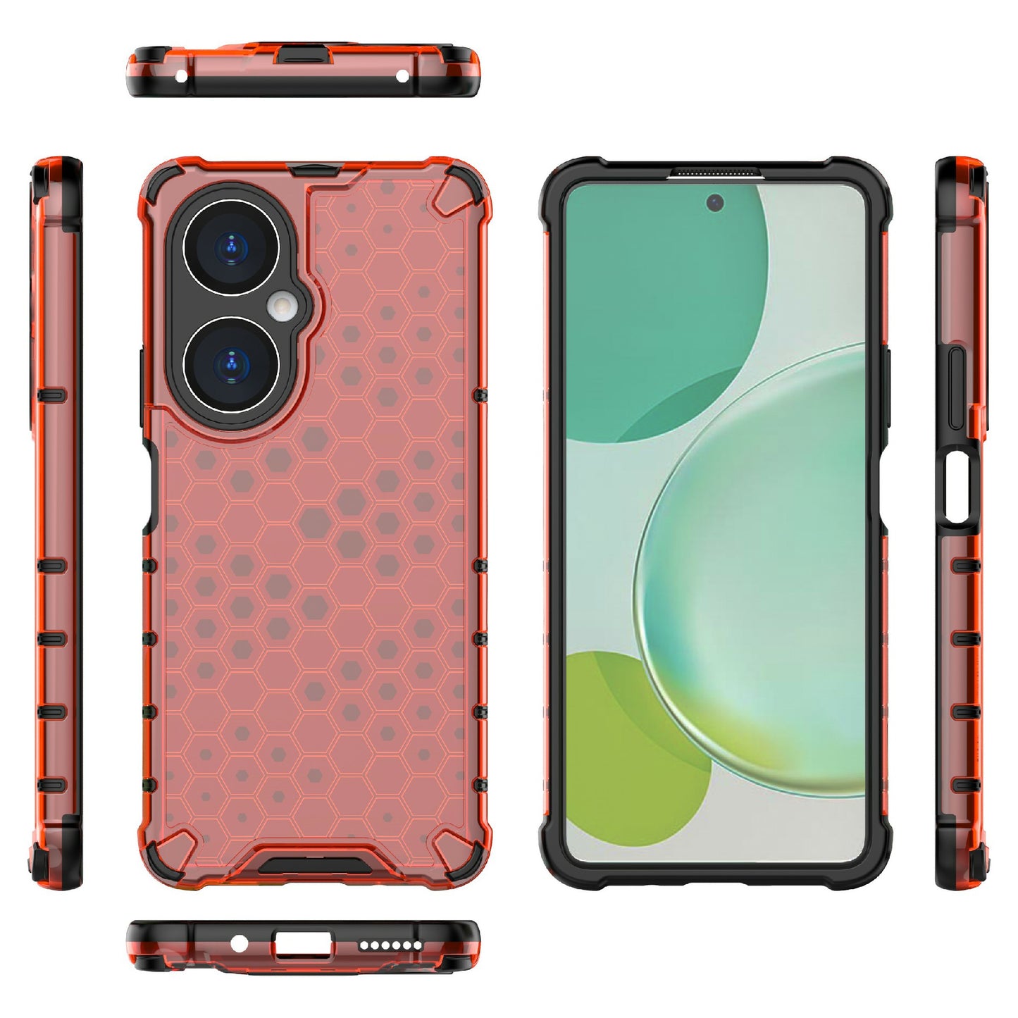 For Huawei Nova 11i Honeycomb Texture TPU+PC Cover Drop-proof Phone Case