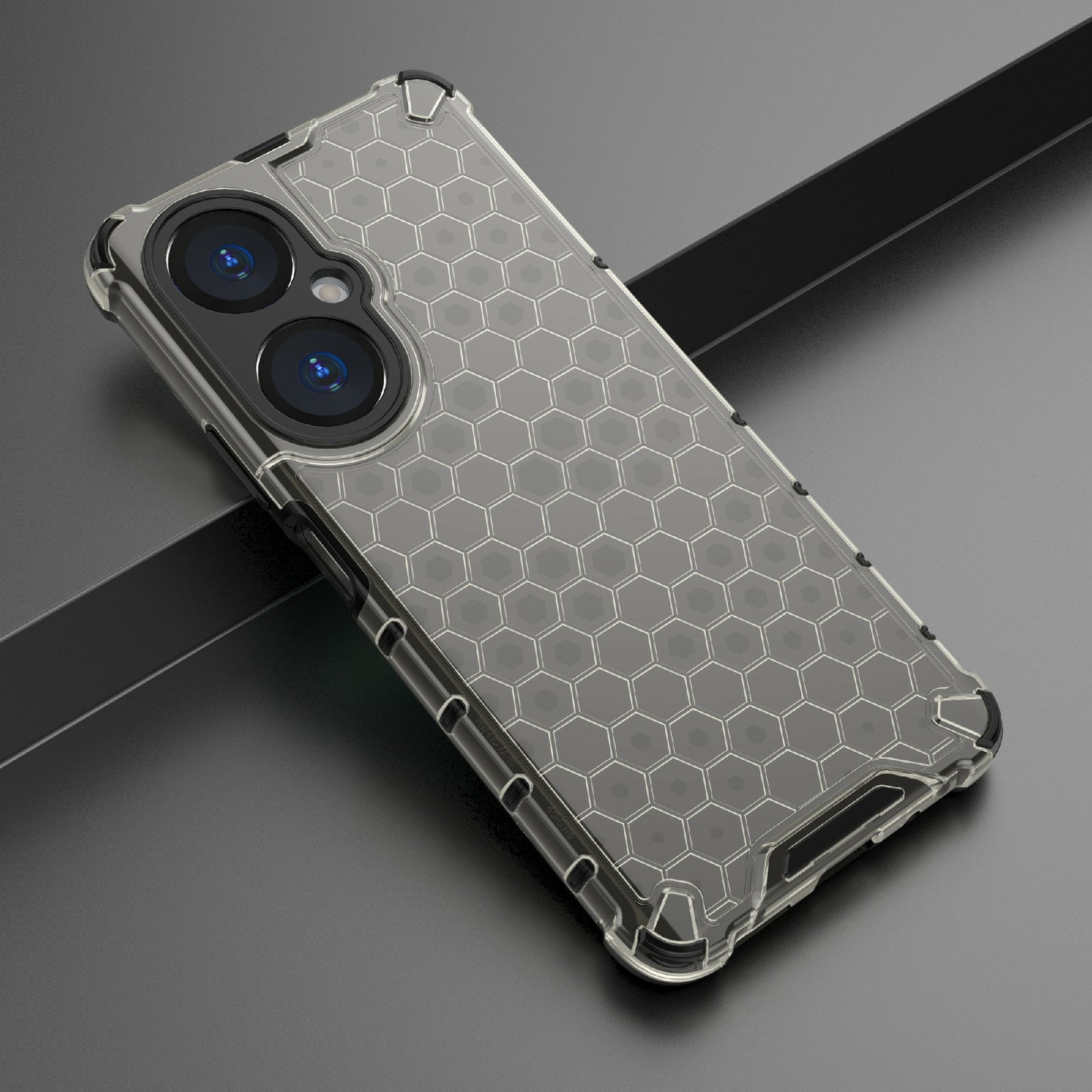 For Huawei Nova 11i Honeycomb Texture TPU+PC Cover Drop-proof Phone Case