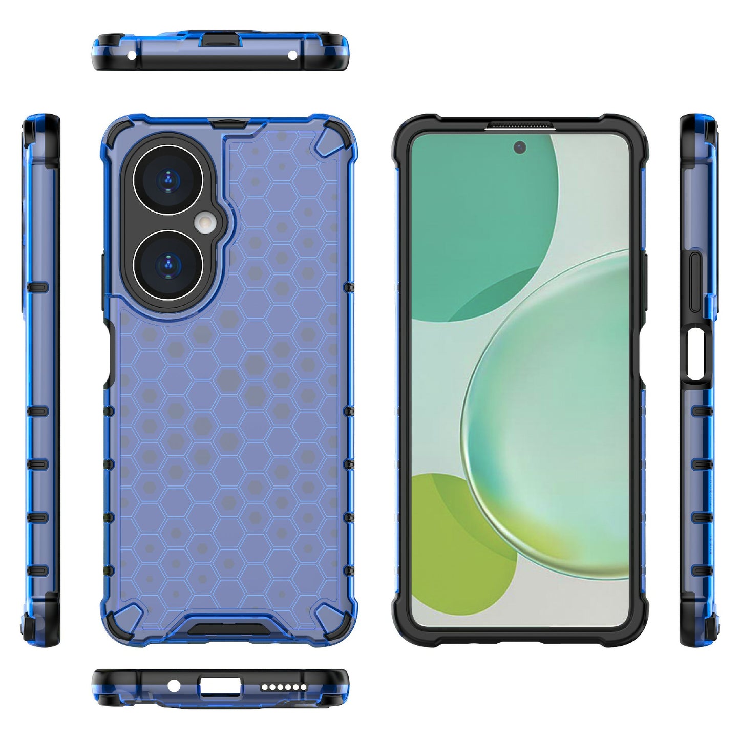 For Huawei Nova 11i Honeycomb Texture TPU+PC Cover Drop-proof Phone Case