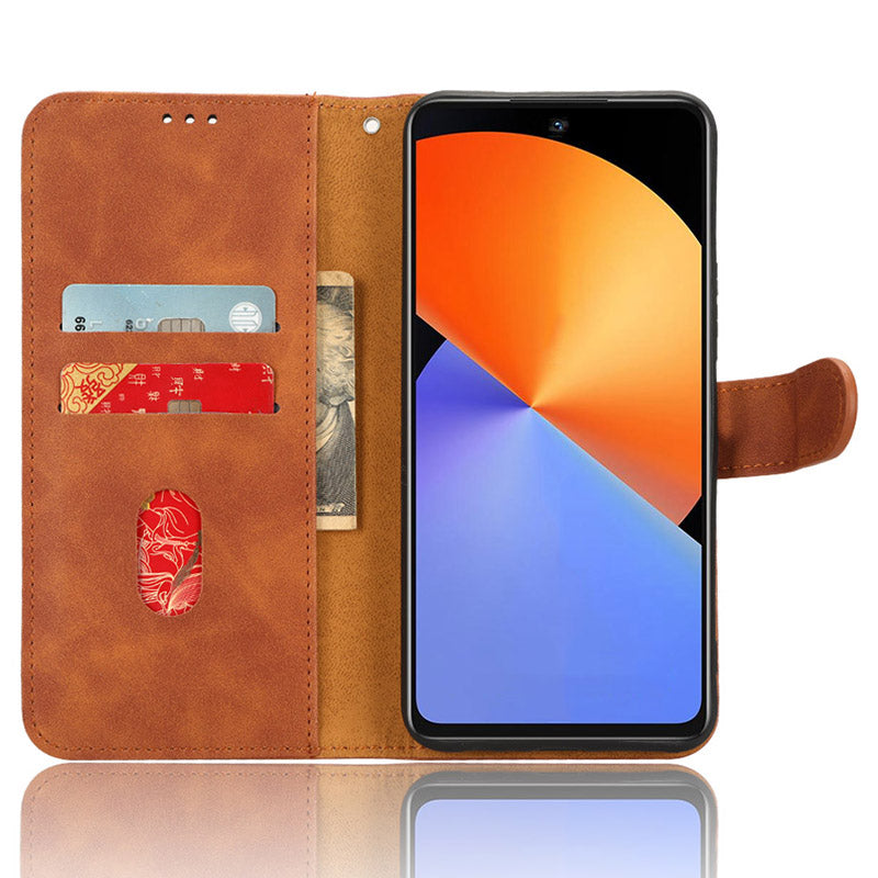 For Infinix Note 30 4G Skin-touch PU Leather Phone Case Wallet Stand Protective Phone Cover