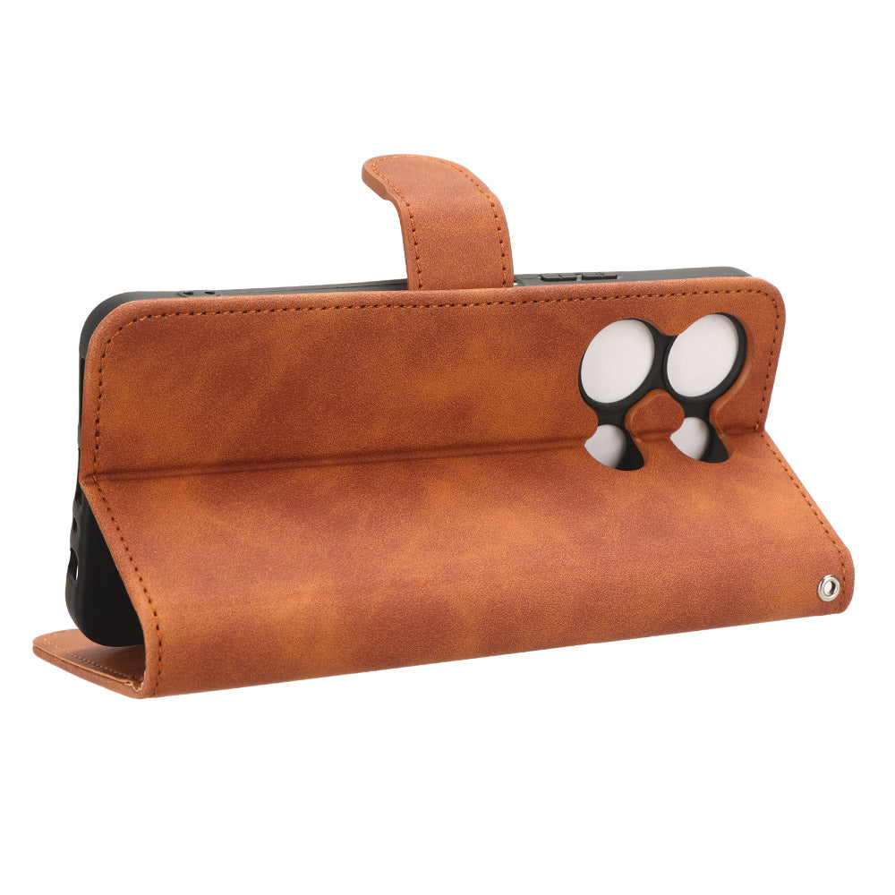 For Infinix Note 30 4G Skin-touch PU Leather Phone Case Wallet Stand Protective Phone Cover