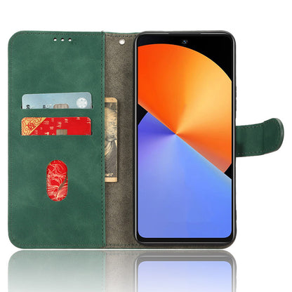 For Infinix Note 30 4G Skin-touch PU Leather Phone Case Wallet Stand Protective Phone Cover