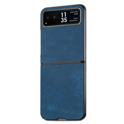 For Motorola Razr 40 5G Phone Case PU Leather Coated PC Case Skin-Touch Protective Cover