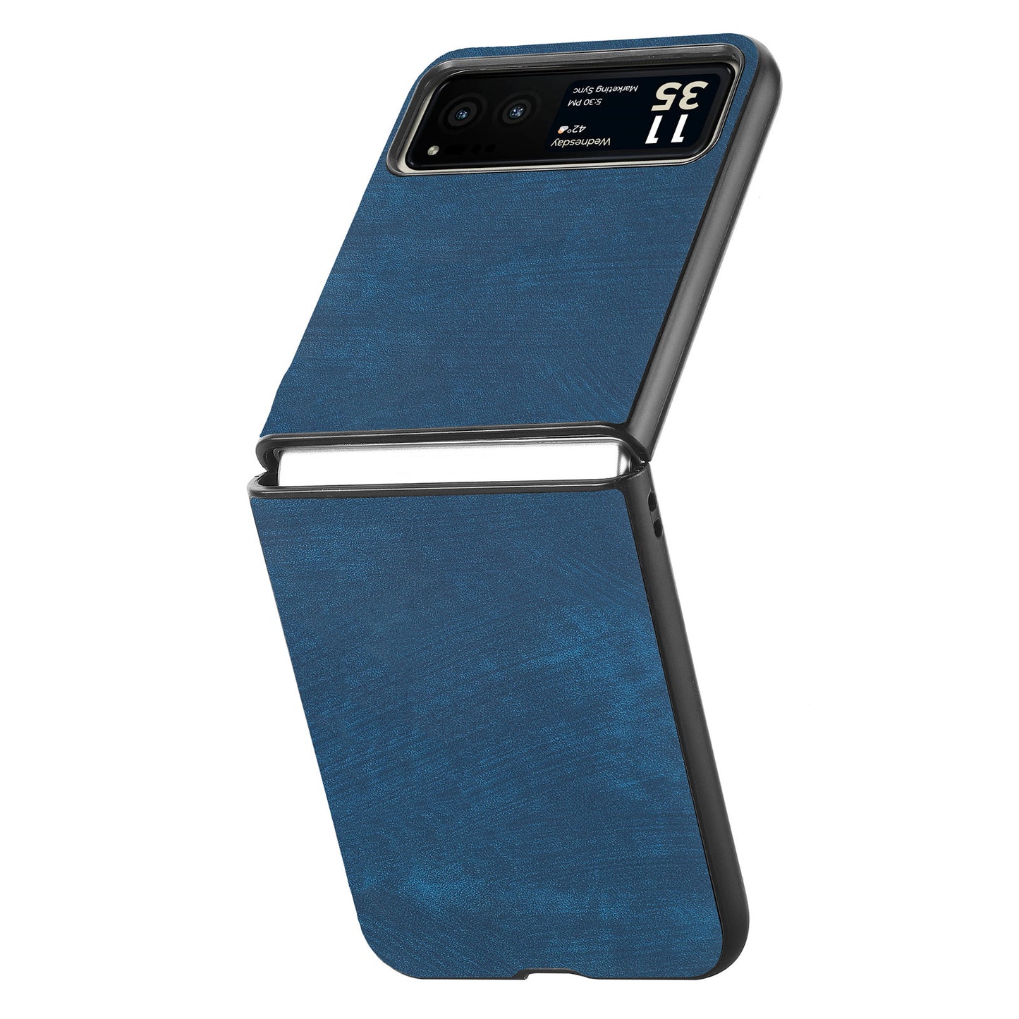 For Motorola Razr 40 5G Phone Case PU Leather Coated PC Case Skin-Touch Protective Cover