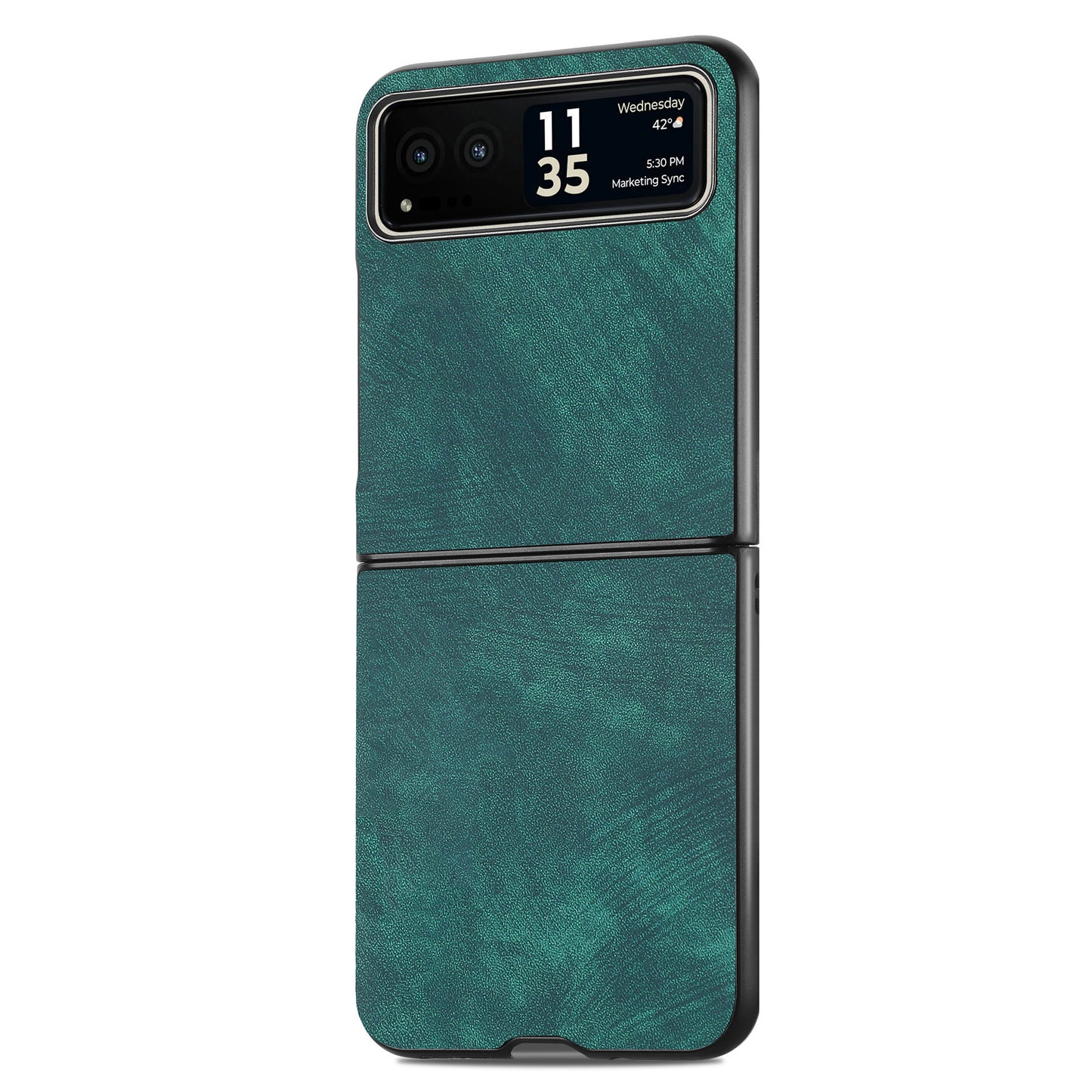 For Motorola Razr 40 5G Phone Case PU Leather Coated PC Case Skin-Touch Protective Cover